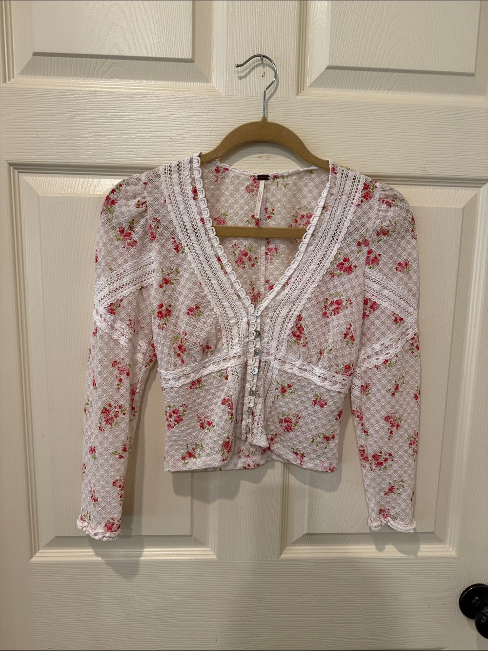 Free People Kika floral top, XS - Picture 3 of 8